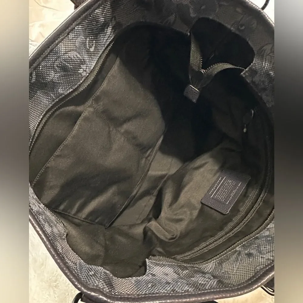 Coach Mercer Tote in Blue Floral Hawaiian Print Canvas & Leather - Picture 10 of 15